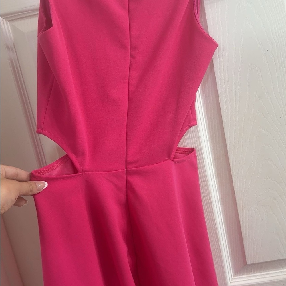 Elegant Pink Midi Dress